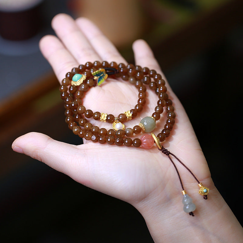 Buddha Stones Jade Butterfly Gourd Prosperity Luck Bracelet Necklace - Jade (Prosperity ♥ Abundance) - image 0
