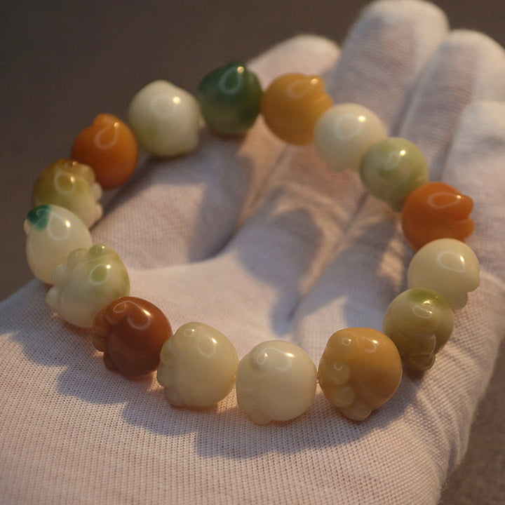 Buddha Stones Multilayered Bodhi Seed Cute Cat Paw Calm Harmony Bracelet - image 13