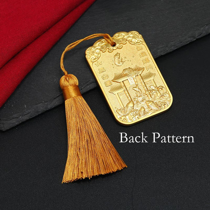 Buddha Stones Feng Shui Auspicious Star Wenchang Pen Pagoda Koi Fish Car Hanging Decoration - image 7