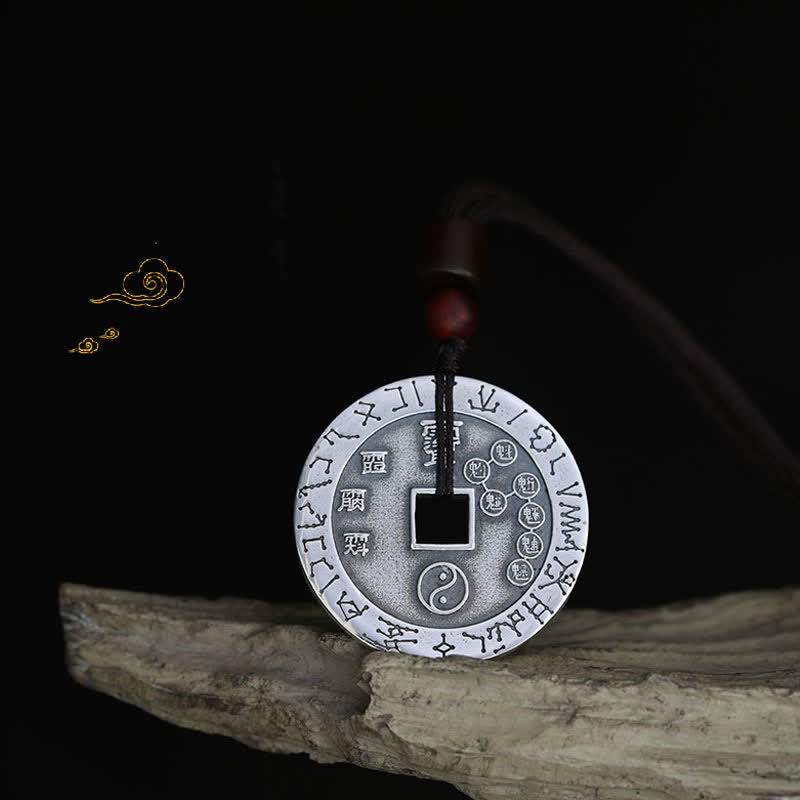 Buddha Stones Bagua Yin Yang Copper Coin Star Balance Energy Necklace Pendant - image 5