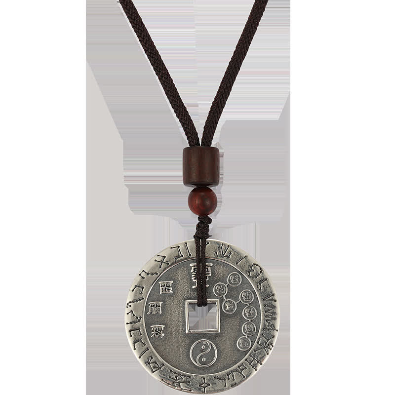 Buddha Stones Bagua Yin Yang Copper Coin Star Balance Energy Necklace Pendant - image 12