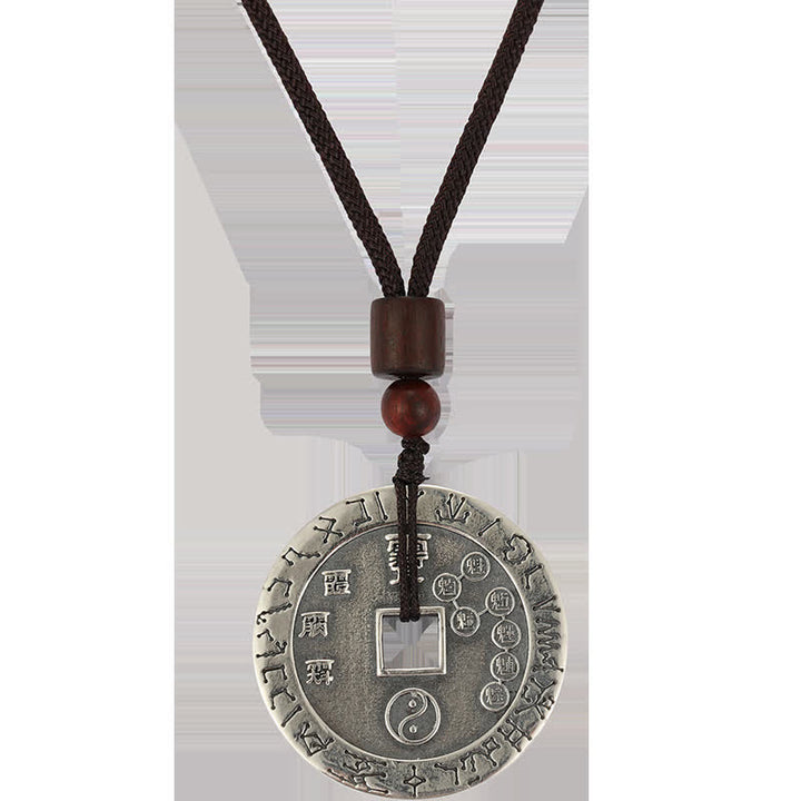 Buddha Stones Bagua Yin Yang Copper Coin Star Balance Energy Necklace Pendant - image 12