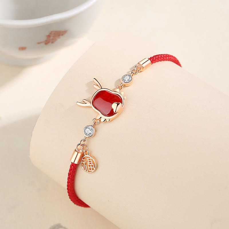❗❗❗A Flash Sale- Buddha Stones 925 Sterling Silver Year of the Dragon Natural Red Agate Dragon Attract Fortune Fu Character Strength Bracelet Necklace Pendant Earrings - image 18