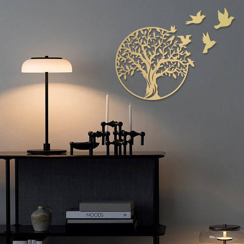 Buddha Stones Tree of Life Birds Sign Housewarming Gift Unity Wall Art - image 5
