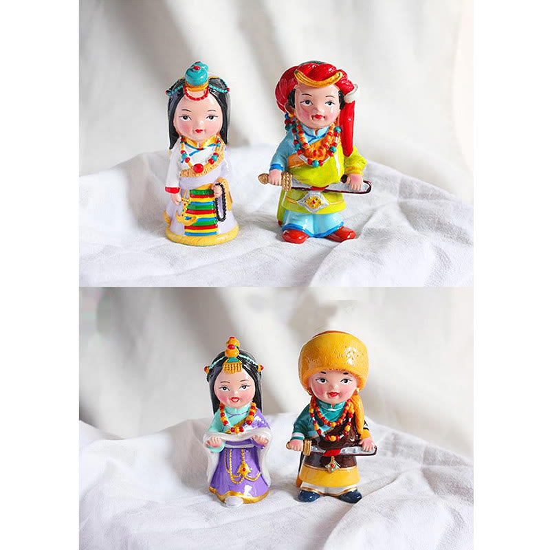 Buddha Stones Hand Painted Tibetan Figures Creative Home Office Car Decoration Ornament - image 28