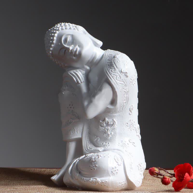 Buddha Stones Tibetan Meditating Buddha Serenity Resin Statue Decoration - image 6