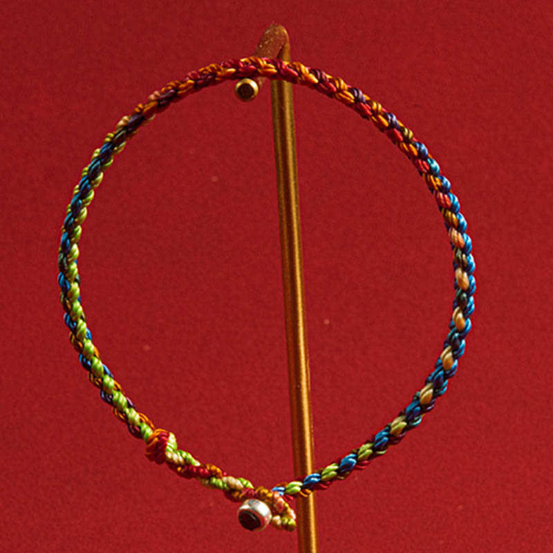 Buddha Stones "May you be blessed with peace and safety in all four seasons" Lucky Multicolored Bracelet - image 3