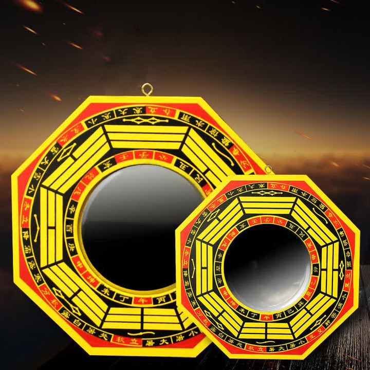 Buddha Stones Feng Shui Bagua Map Balance Living Room Energy Map Mirror - image 0