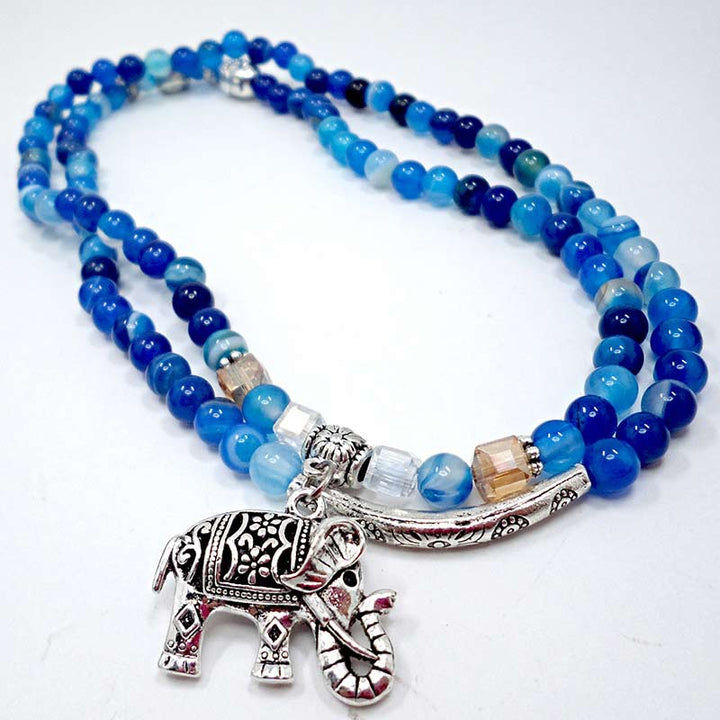 Buddha Stones Natural Agate Elephant Buddha Hope Bracelet - image 2