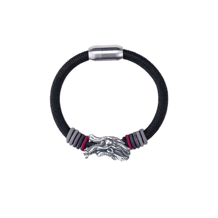 Buddha Stones 999 Sterling Silver Dragon Luck Handcrafted Braided Child Adult Bracelet - image 10