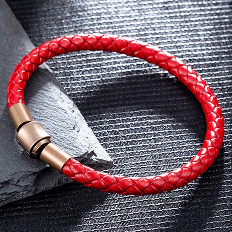 Buddha Stones Vintage Leather Rope Luck Braid String Bracelet - image 7