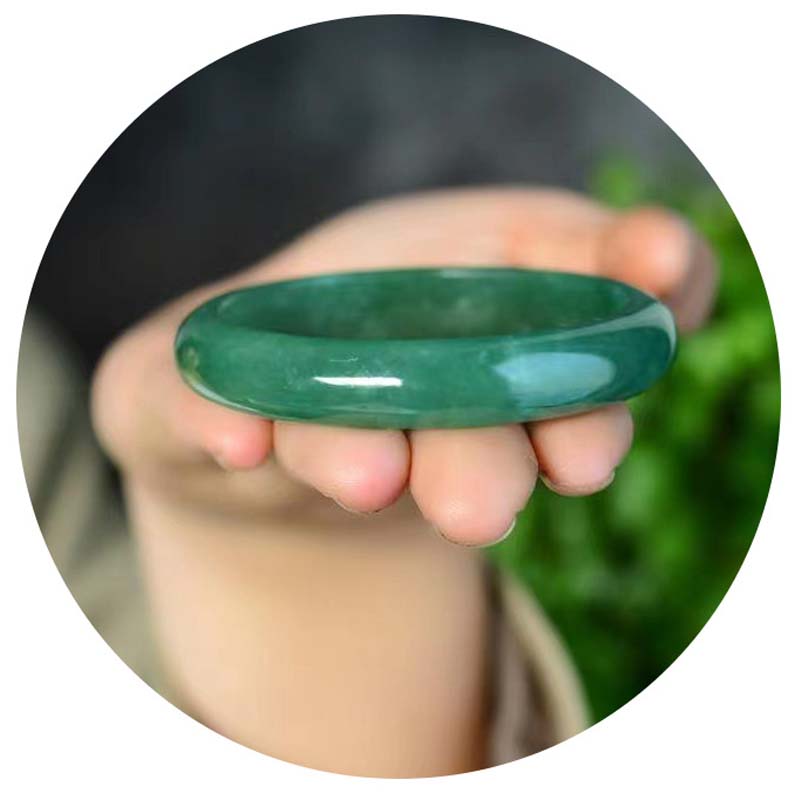 Buddha Stones Quartzite Jade Healing Abundance Protection Bracelet Bangle - image 9