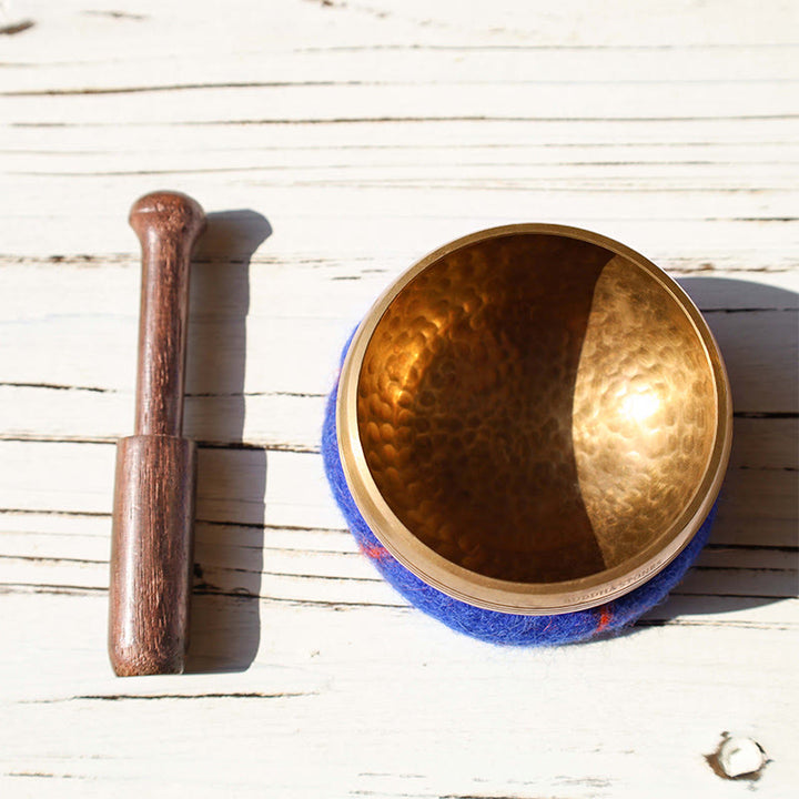Tibetan Meditation Sound Bowl Handcrafted for Healing and Mindfulness Singing Bowl Set - image 2