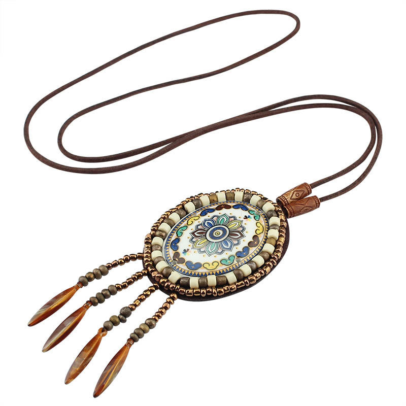 Buddha Stones Mandala Pattern Beads Creativity Necklace Pendant - image 8