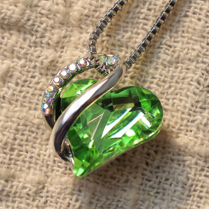 Buddha Stones Love Heart Birthstone Healing Energy Necklace Pendant - image 26