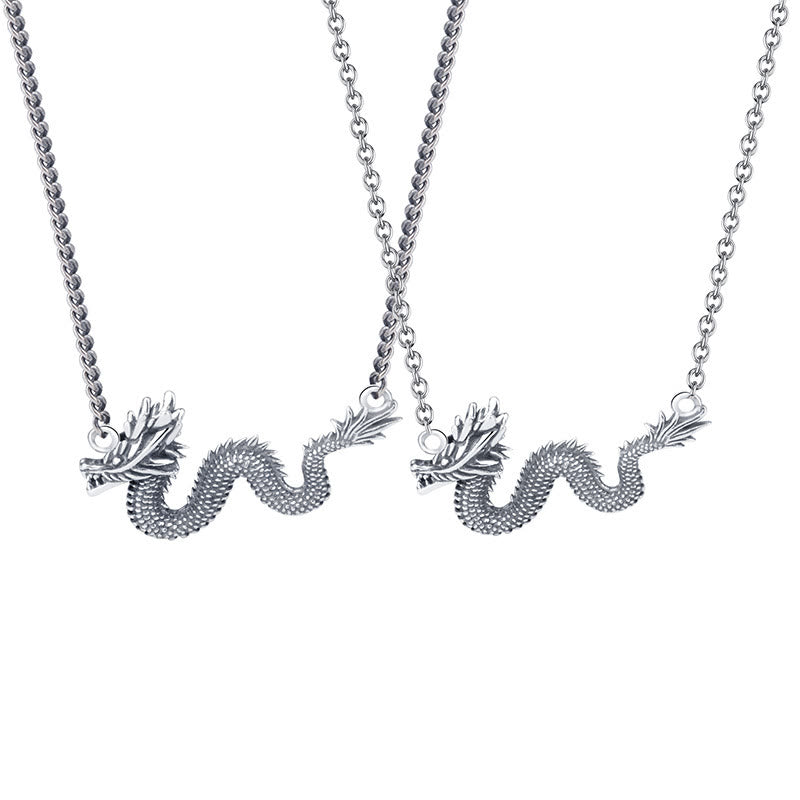 Buddha Stones 925 Sterling Silver Year Of The Dragon Auspicious Dragon Protection Chain Necklace Pendant - image 9