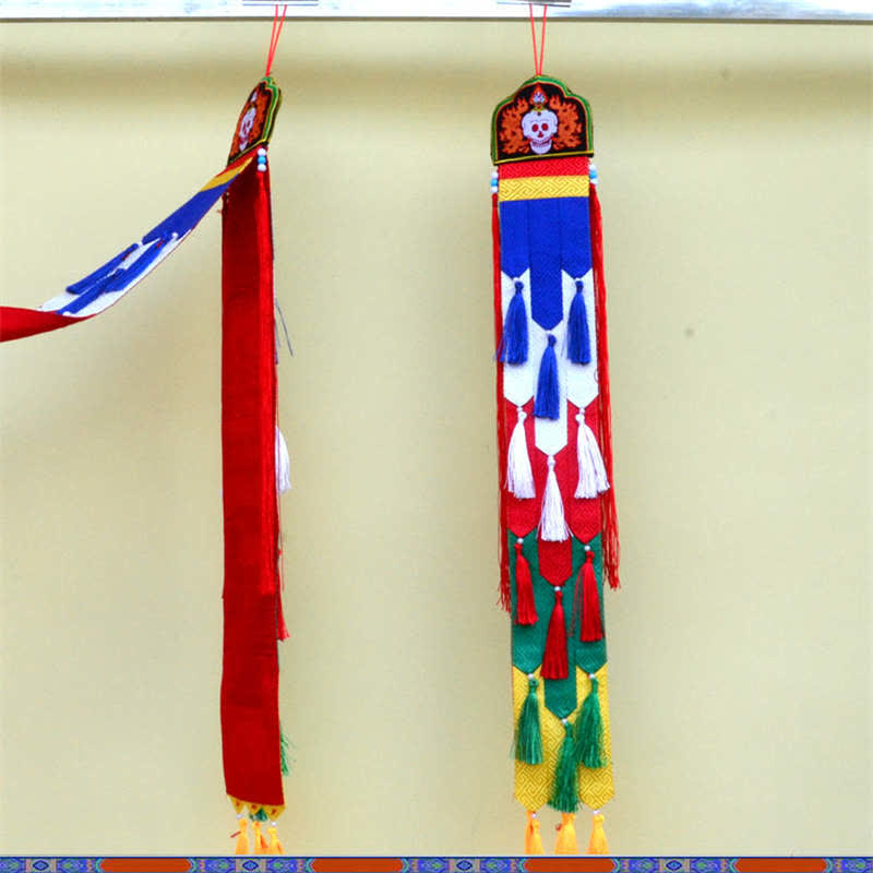 Lotus Flower Eight Auspicious Symbols Meditation Enlightenment Colorful Tassels Wall Art - image 22