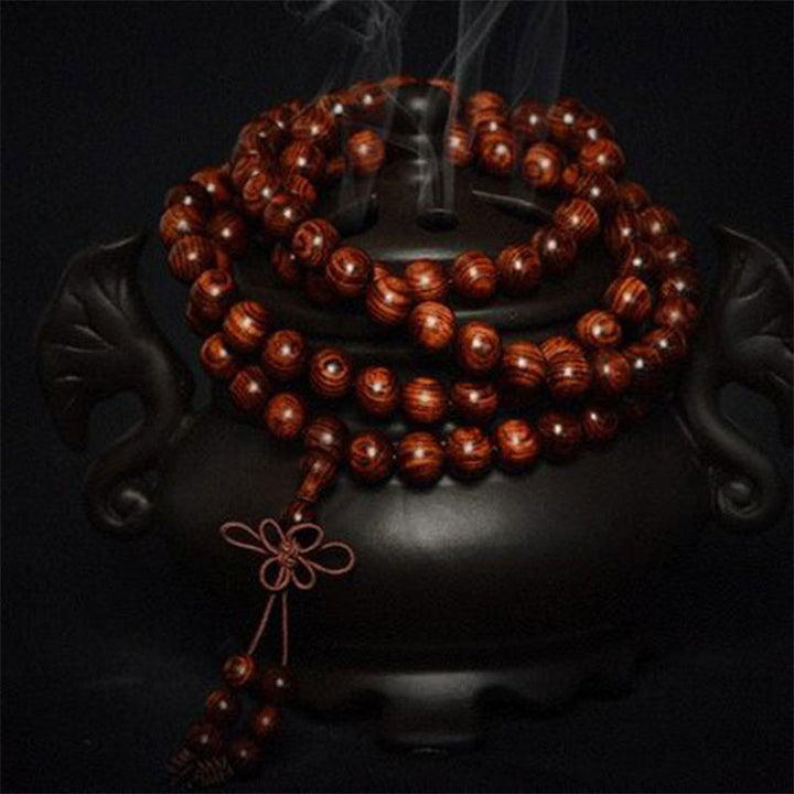 Buddha Stones Tibetan Rosewood Warmth Bracelet (Random Type) - image 5
