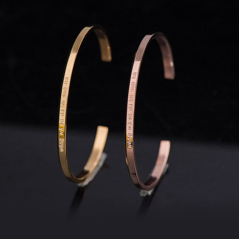 Buddha Stones Six True Words Engraving Titanium Steel Blessing Protection Bracelet - image 20