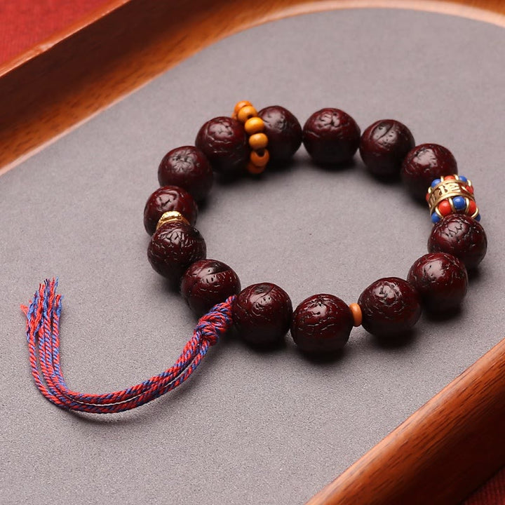 Buddha Stones Bodhi Seed Bead Peace Calm Tassel Bracelet - Bodhi Seed(Wrist Circumference 15-17cm) - image 0