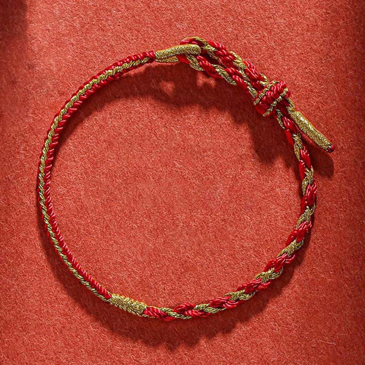 Buddha Stones Handmade Chinese Zodiac Rabbit Rooster Rat Horse Dragon Protection Braid String Bracelet - image 8