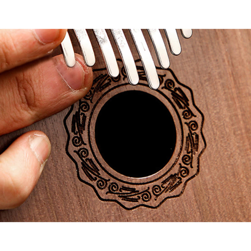 Buddha Stones Kalimba 17 Keys Thumb Piano Mahogany Wood Acacia Walnut Portable Finger Piano - image 16
