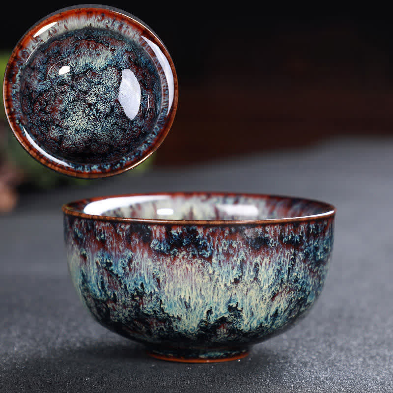 Buddha Stones Colorful Ceramic Teacup Home Office Tea Cups - Peru - image 79
