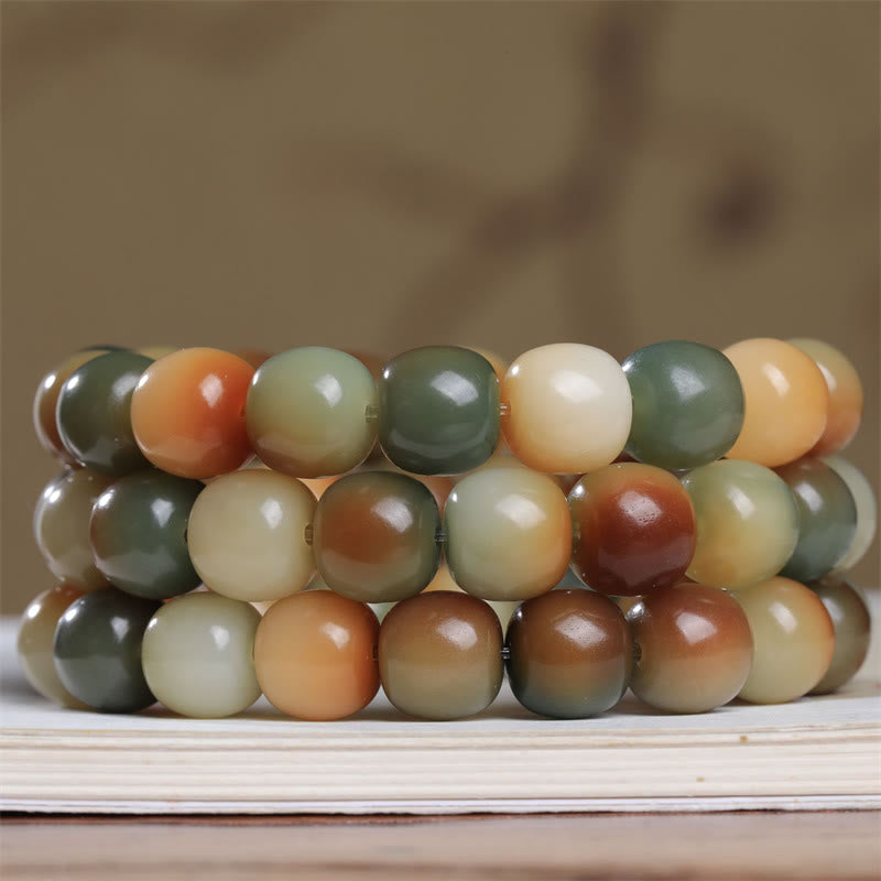 Buddha Stones Colorful Bodhi Seed Peace Wisdom Bracelet - image 3