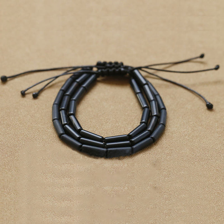 Buddha Stones Black Onyx Bead Support Protection Bracelet - image 5