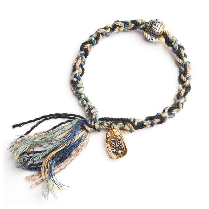 Buddha Stones Zakiram Goddess of Wealth Om Mani Padme Hum Peace Handmade Bracelet - image 2