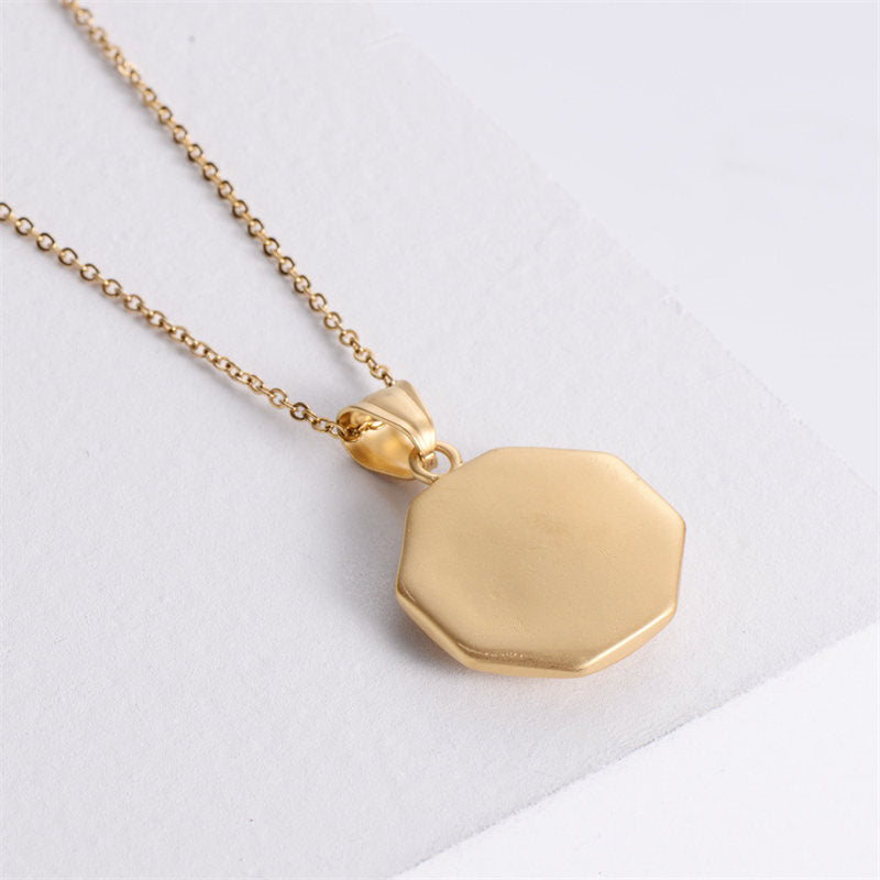 Buddha Stones Bagua Yin Yang Titanium Steel Balance Necklace Chain Pendant - image 4
