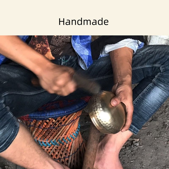 Buddha Stones Tibetan Meditation Sound Bowl Handcrafted for Healing and Mindfulness Singing Bowl Set - image 13