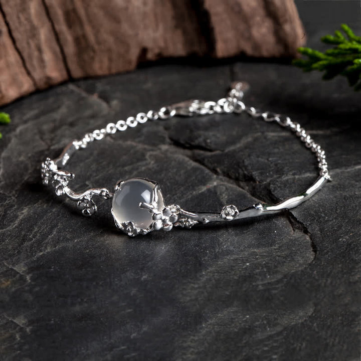 Buddha Stones Plum Blossom Chalcedony Positive Bracelet - image 8