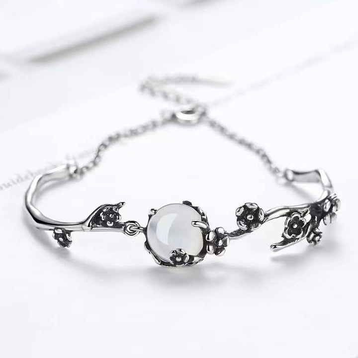 Buddha Stones Plum Blossom Chalcedony Positive Bracelet - image 9