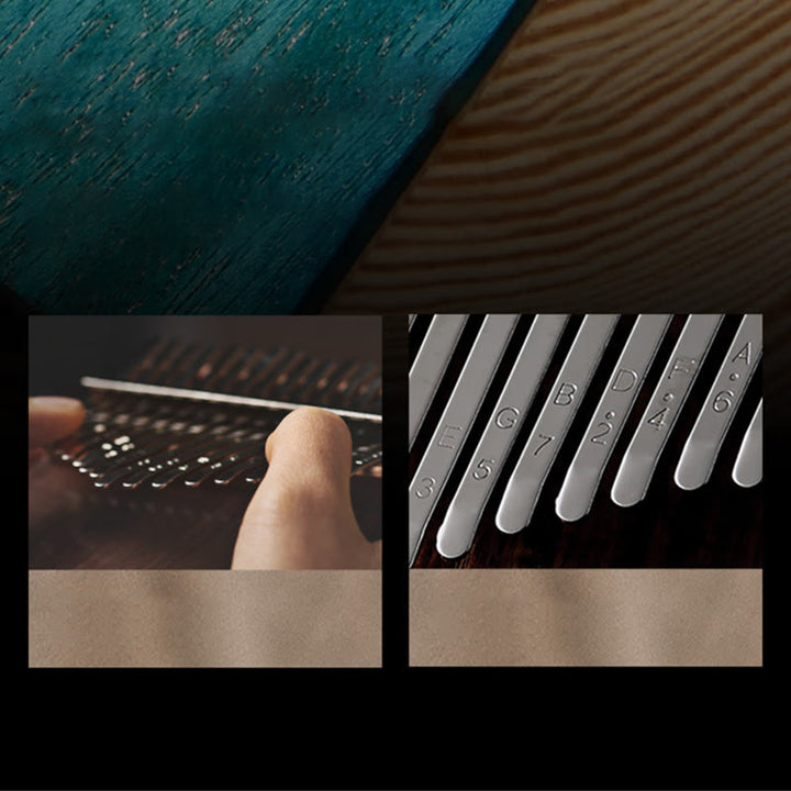 Buddha Stones Kalimba 17 Keys Thumb Piano Mahogany Wood Acacia Walnut Portable Finger Piano - image 8