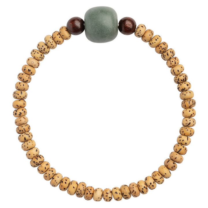Buddha Stones Bodhi Seed Small Leaf Red Sandalwood Wisdom Bracelet - image 13