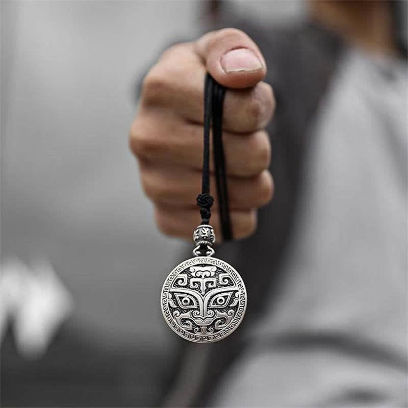 Lucky FengShui Mythological Creature Taotie Wealth Necklace Pendant - Taotie Good Luck Pendant - image 0