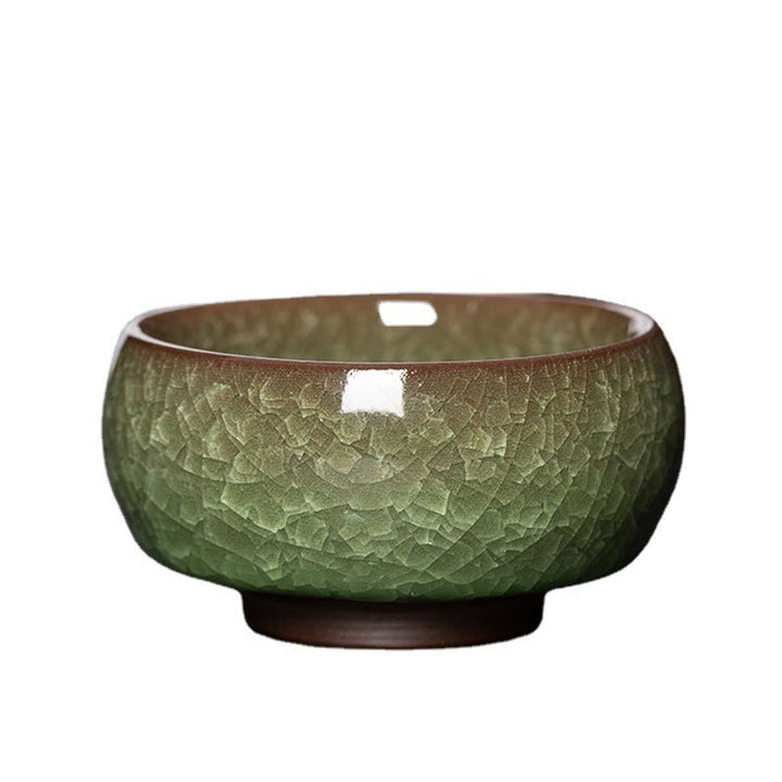 Buddha Stones Chinese Green Ice Crack Design Jianzhan Kiln Change Porcelain Teacup Kung Fu Tea Cup - image 6