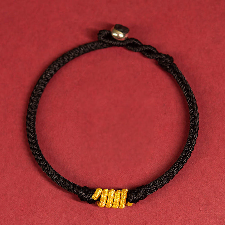 Buddha Stones Handcrafted King Kong Knot Luck Protection Braid Rope Bracelet - Black - 19cm for Weight Range (90-100 kg) - image 11