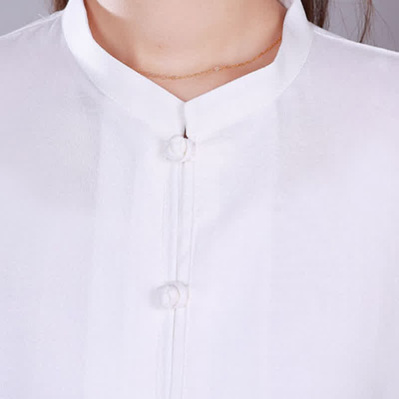 Buddha Stones Tai Chi Qigong Meditation Prayer Spiritual Zen Practice Unisex Cotton Linen Clothing Set - image 4