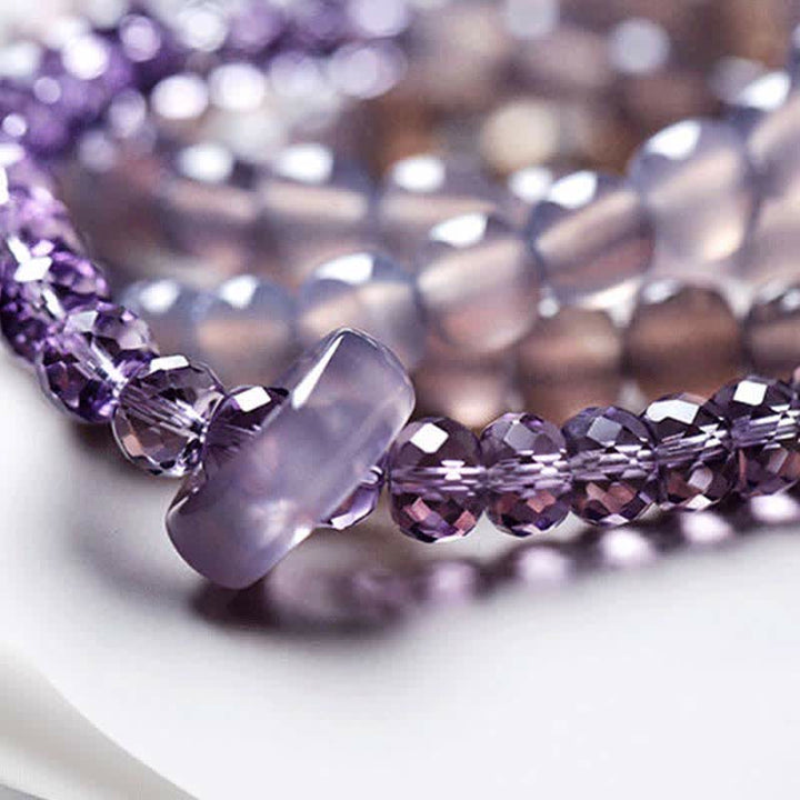 Buddha Stones Natural Amethyst Crystal Meditation Healing Bracelet - image 16