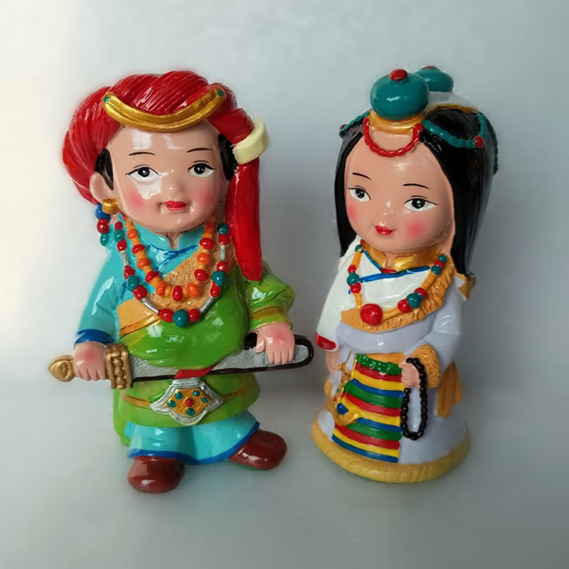 Buddha Stones Hand Painted Tibetan Figures Creative Home Office Car Decoration Ornament - image 25