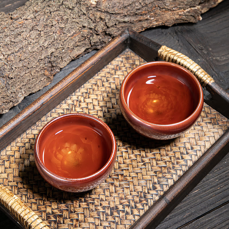Buddha Stones Handmade Chinese Jianzhan Lotus Design Ceramic Teacup Kung Fu Tea Cup - image 13