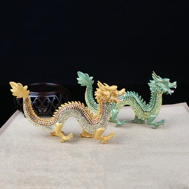 Buddha Stones Handmade Feng Shui Dragon Luck Success Home Decoration - image 1