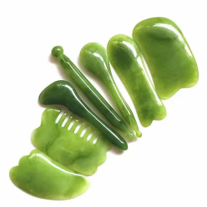 Resin Gua Sha Facial Whole Body Massage Comb Tool Set - image 9