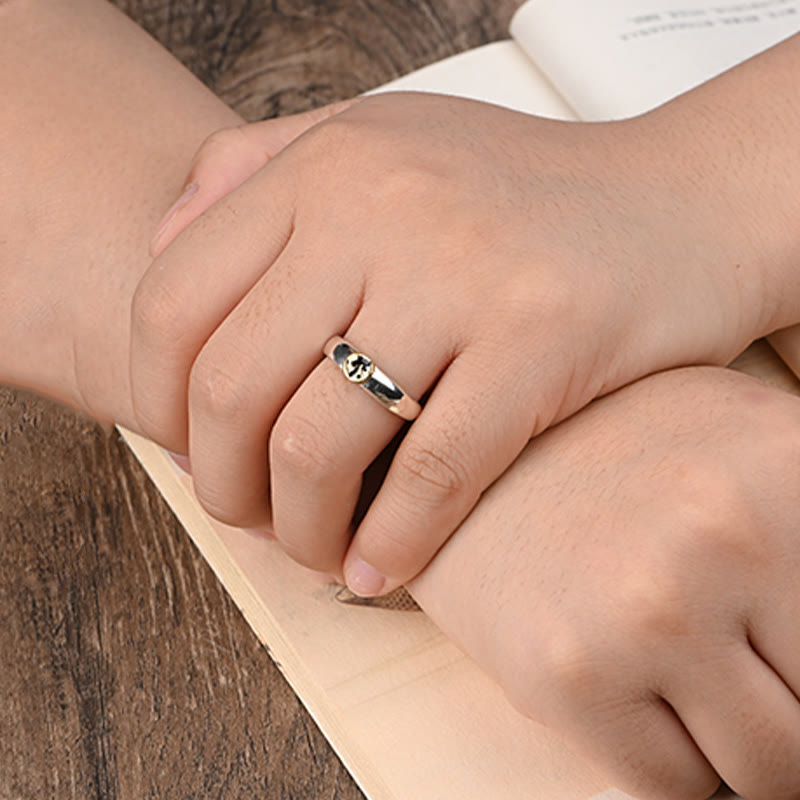 Buddha Stones Tibetan Om Mani Padme Hum Carved Chinese Zodiac Natal Buddha Peace Ring - image 46