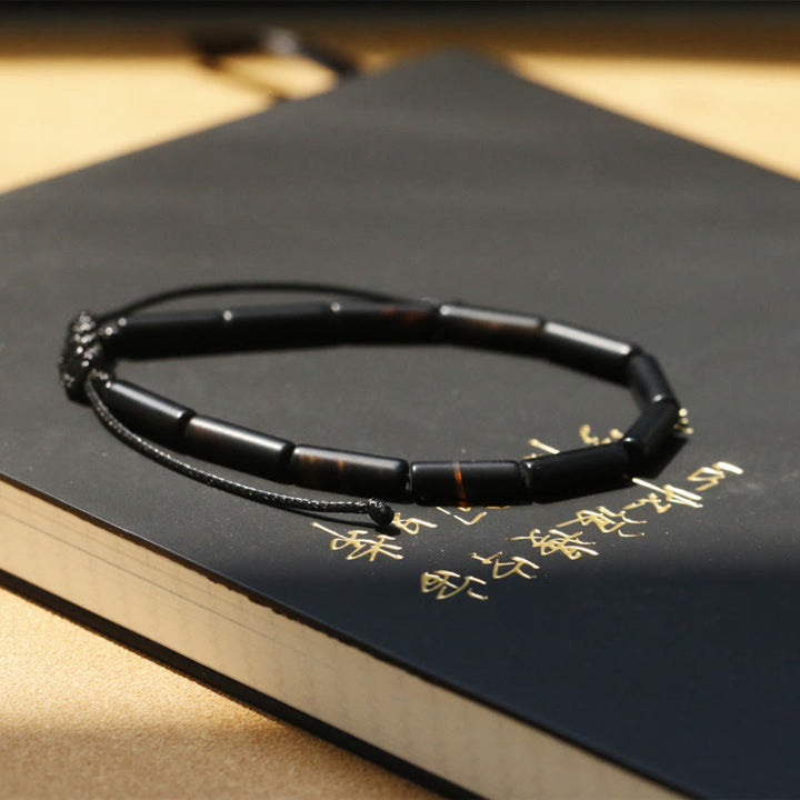 Buddha Stones Black Onyx Bead Support Protection Bracelet - image 3