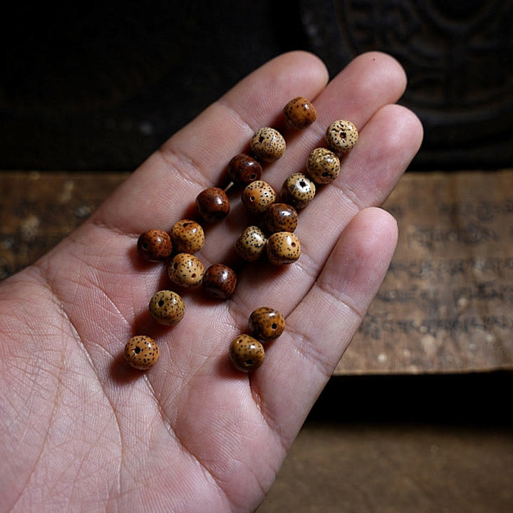 Buddha Stones Tibetan Bodhi Seed Amber Dzi Bead Agate Zakiram Goddess of Wealth Beads Triple Wrap Bracelet - image 14
