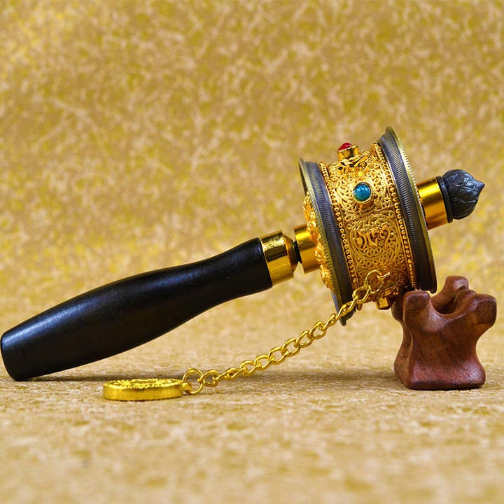 Tibetan Lucky Prayer Wheel Decoration - image 2