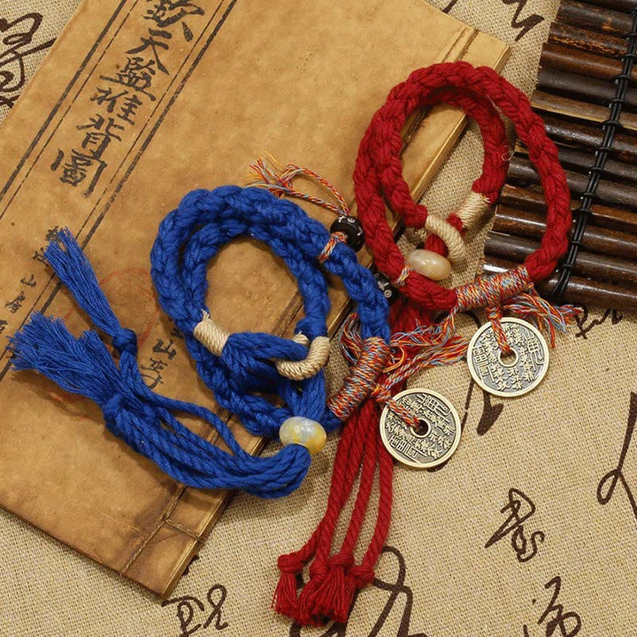 Buddha Stones Mountain Ghosts Spend Money Ward Off Evil Spirits Handmade Bracelet - image 8